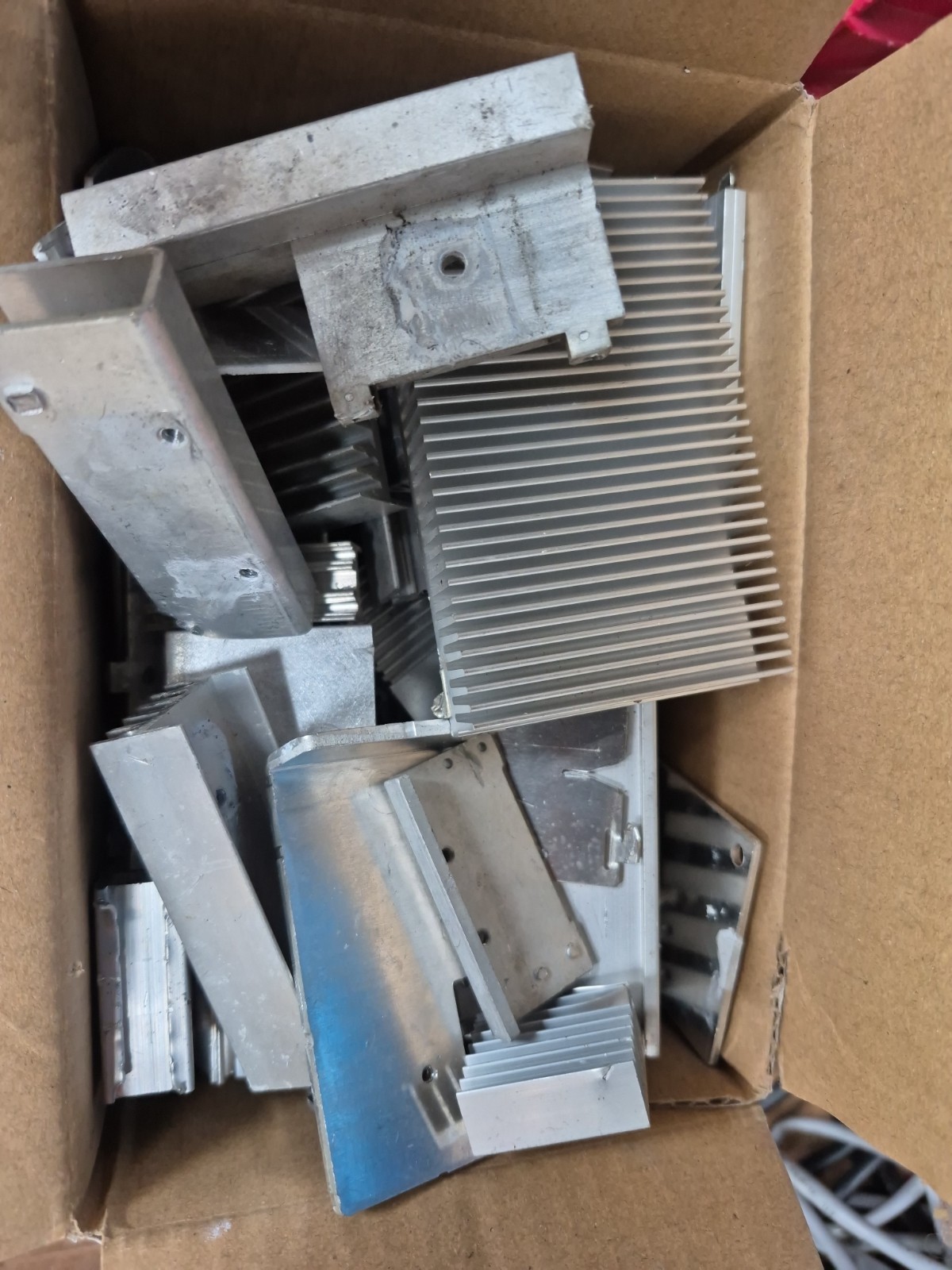 5 pounds scrap aluminum heat sinks for casting, crafting, etc.