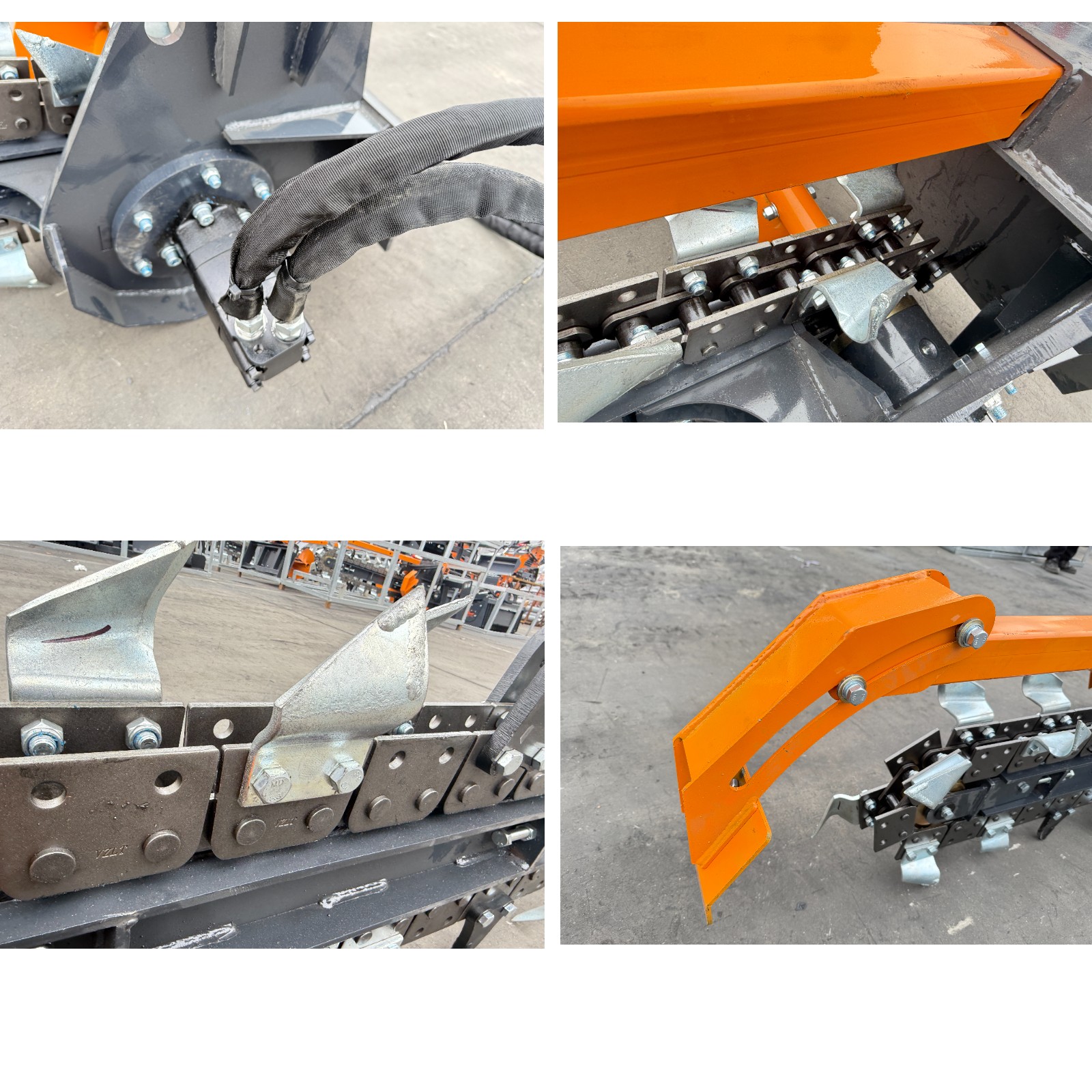 8in Mini Trencher Ditch Digger Heavy-Duty Landhonor 9-15 GPM Skid Attachment