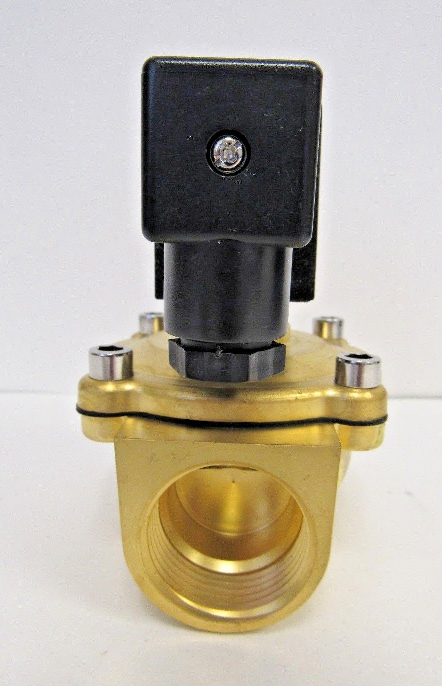 NEW PRM 3/4 INCH NPT SOLENOID VALVE 120VAC BRASS VITON SEALS NORMALLY CLOSED NIB