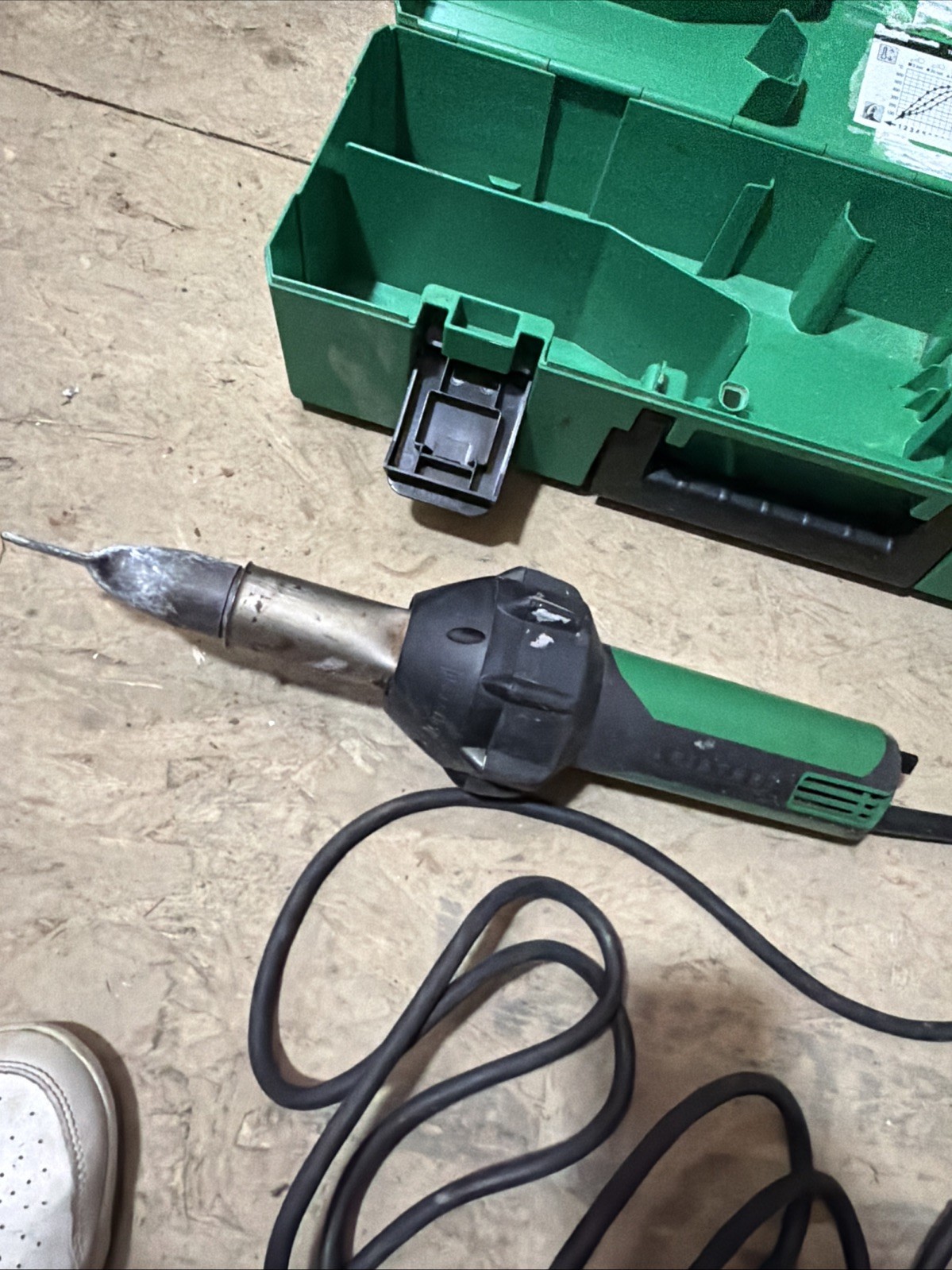 Leister Triac ST 141.228 Plastic Welder with Nozzle & Carrying Case