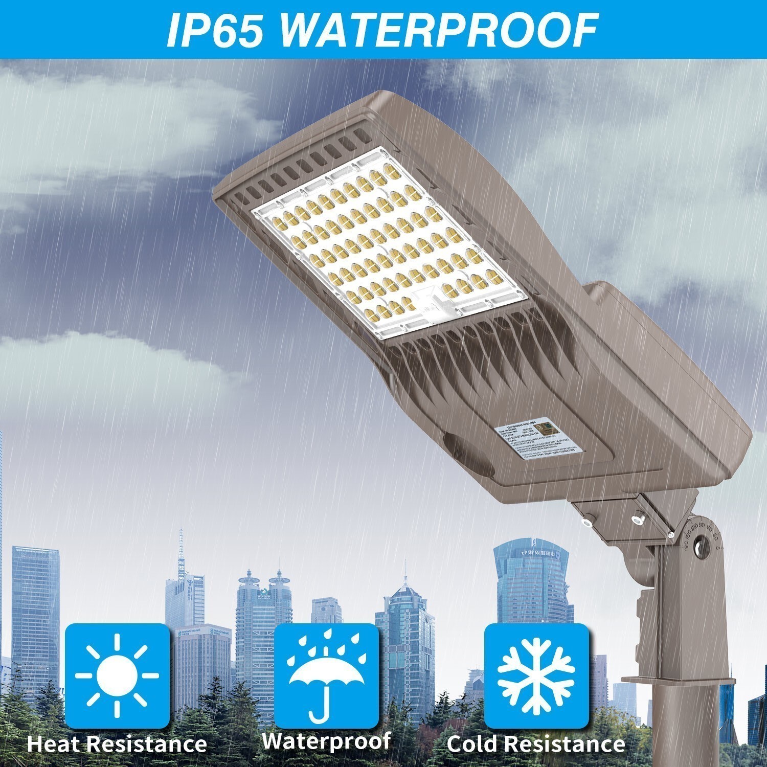 4PACK LED Stadium Light 200W Parking Lot Shoebox Street Security Flood Lighting