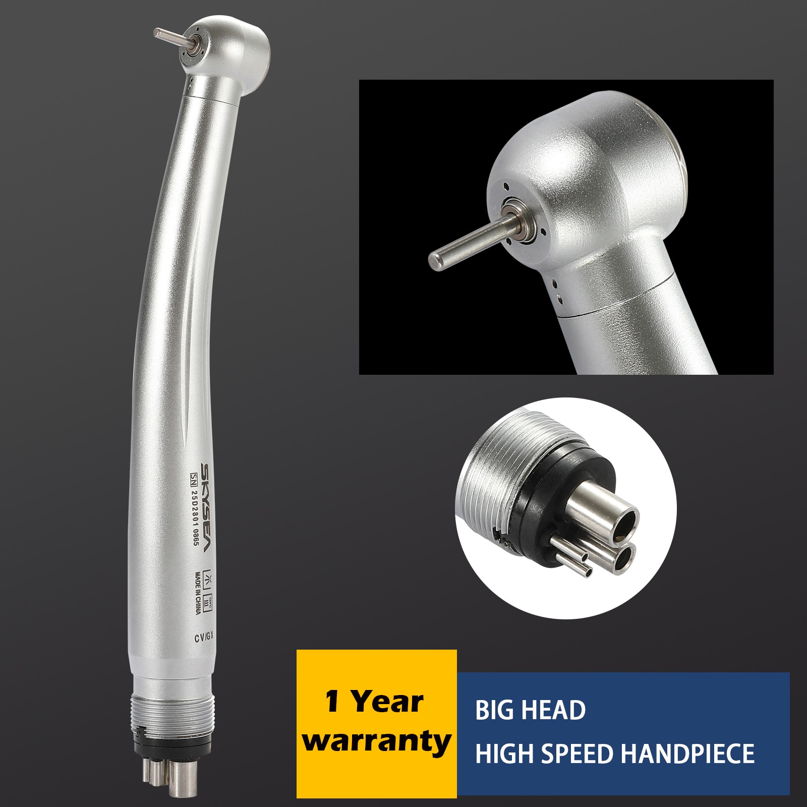 Dental High Speed Handpiece 4 Hole 2 Holes Push Button Turbine STNABM