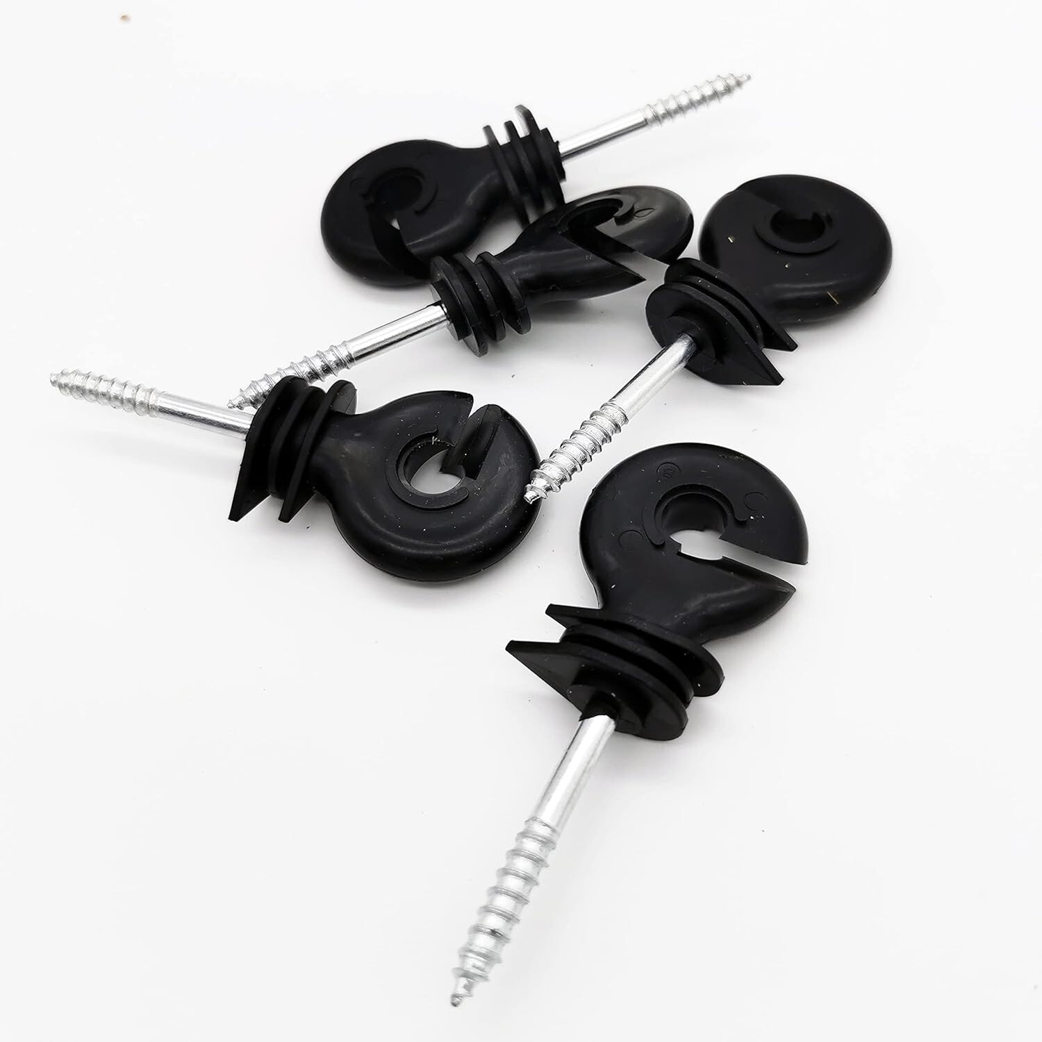 120 Pcs Electric Fence Insulator Screw-In Insulator Fence Ring Post Wood Post