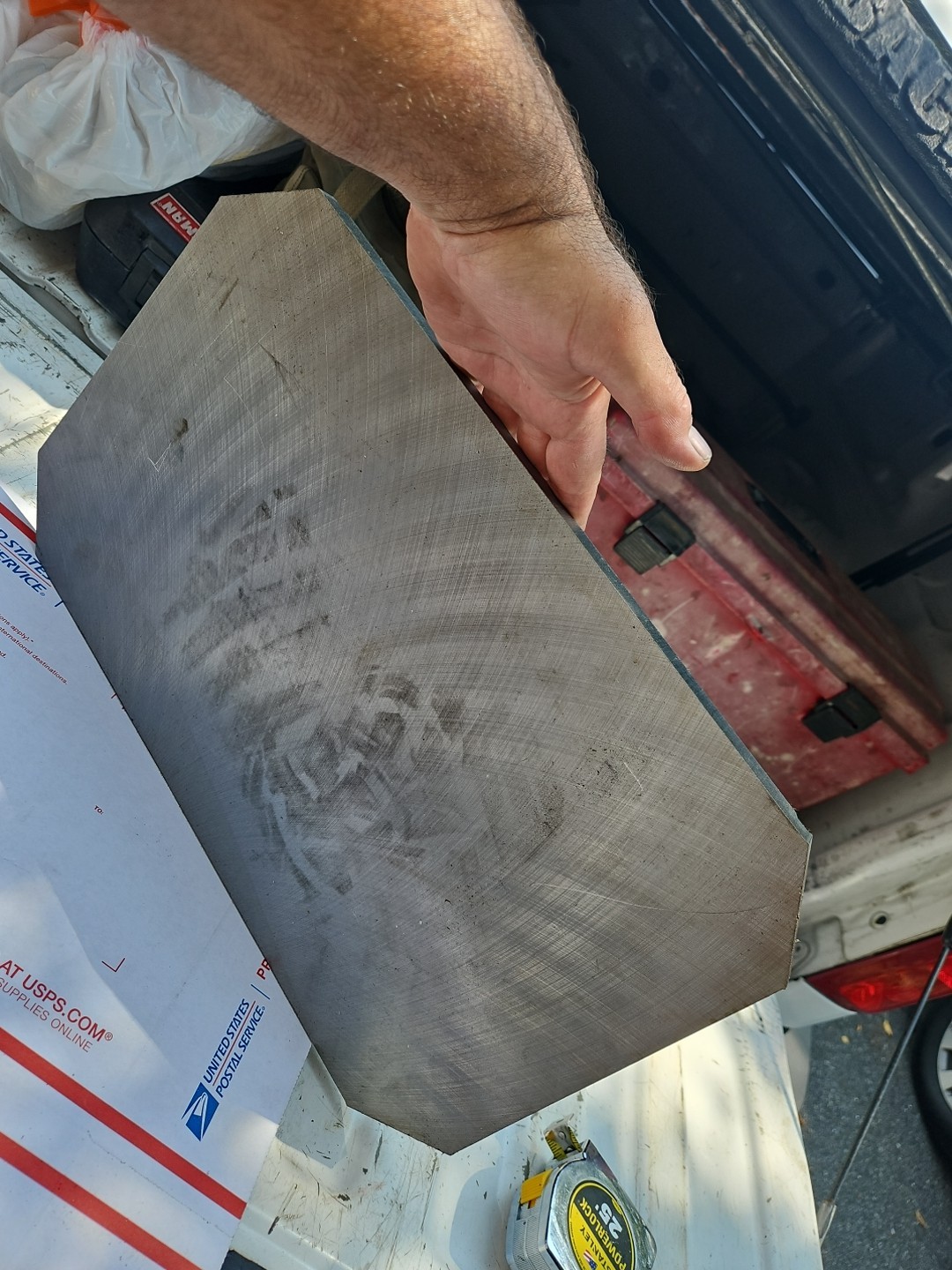 A572 Grade 50 Blanchard Ground Steel Plate 19-5/8″Long X 12″ Wide .626″ Thick