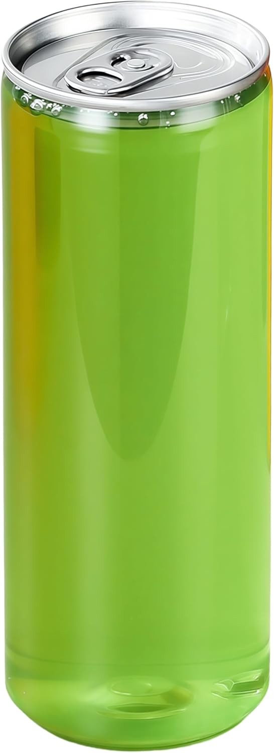 200-Pack 11.2 oz(330ml) Disposable PET Plastic Can Sealing Cups with Aluminum