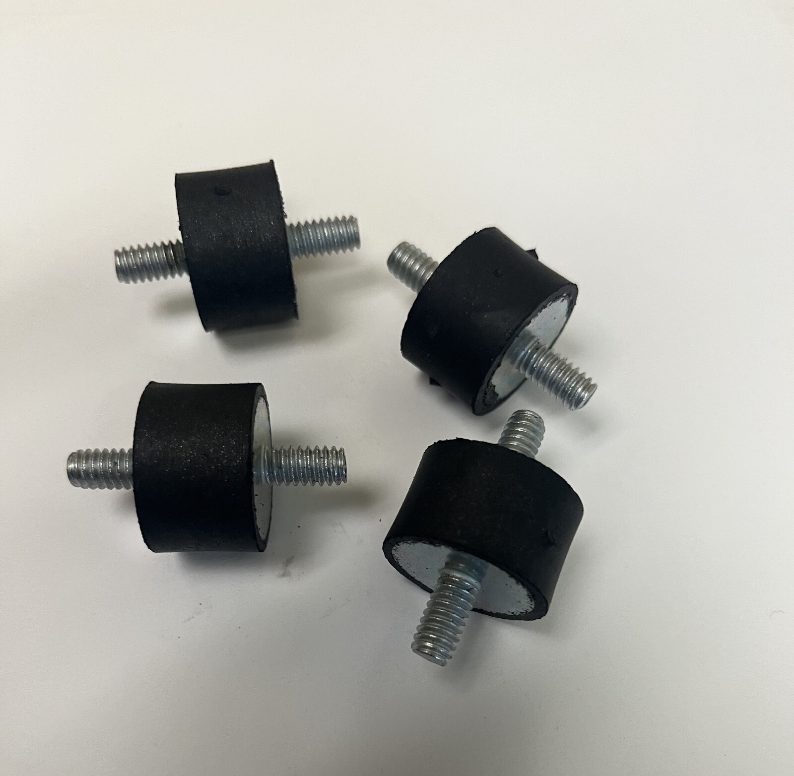 4 SOFT Rubber Vibration Isolator Mounts 1/4-20 (1″ x 5/8″) MADE IN THE USA!