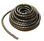 Heavy Duty Spiral Hose Wrap – 7/8 in – 1 3/8 in Hose OD, 0.83 in ID, 66 Ft