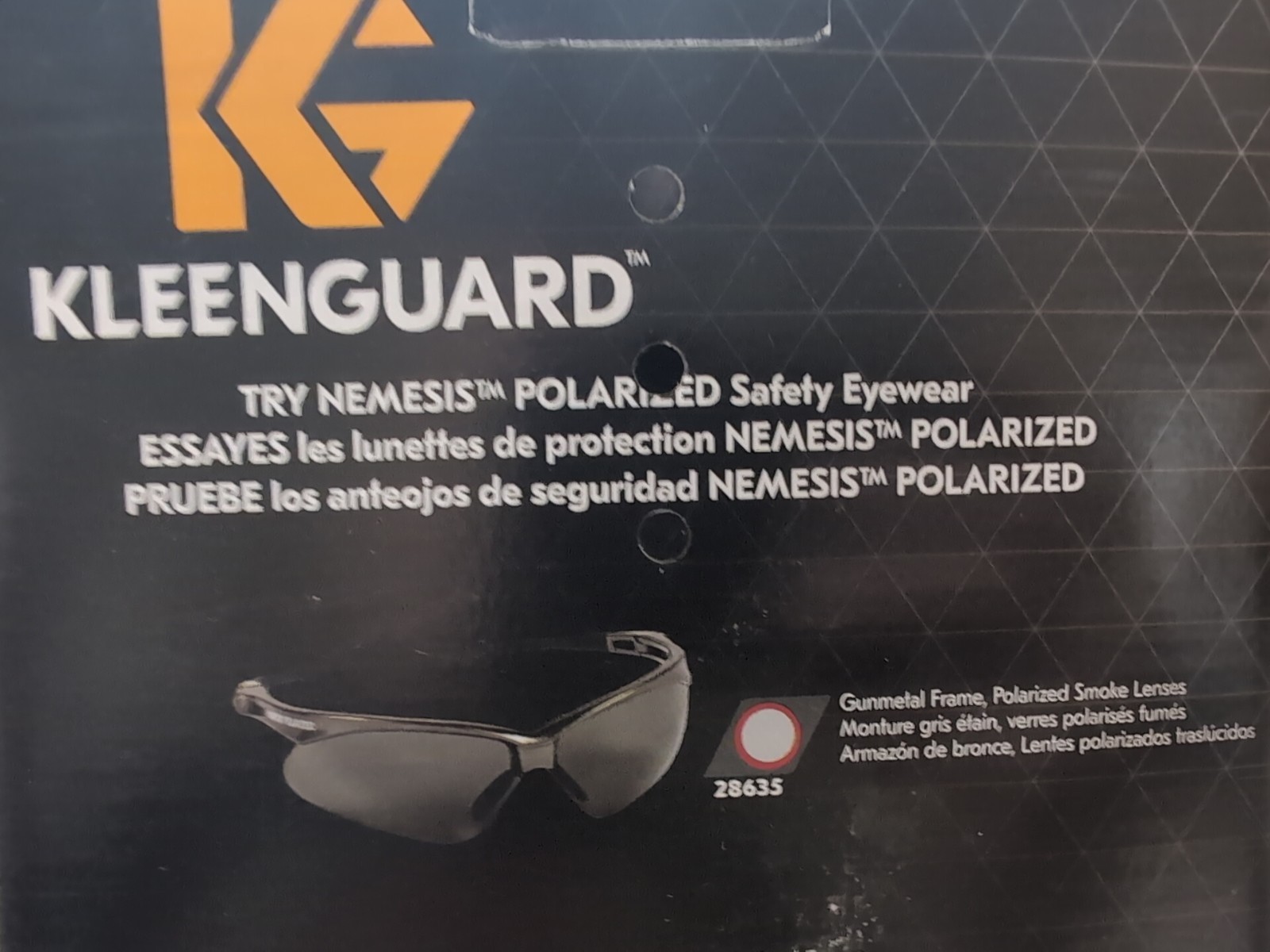 KLEENGUARD V30 Nemesis Scratch-Resistant Polarized Safety Glasses 28635 Gunmetal