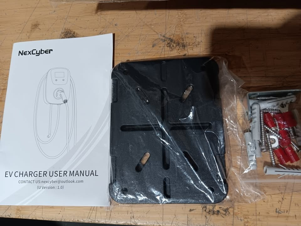 NexCyber Level 2 EV Charger J1772 Plug WiFi APP 48A, 240V HARDWIRE