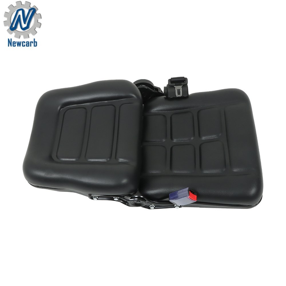 Forklift Seat Fold Down Tractor Seat Universal Adjustable Back & Seatbelt Switch