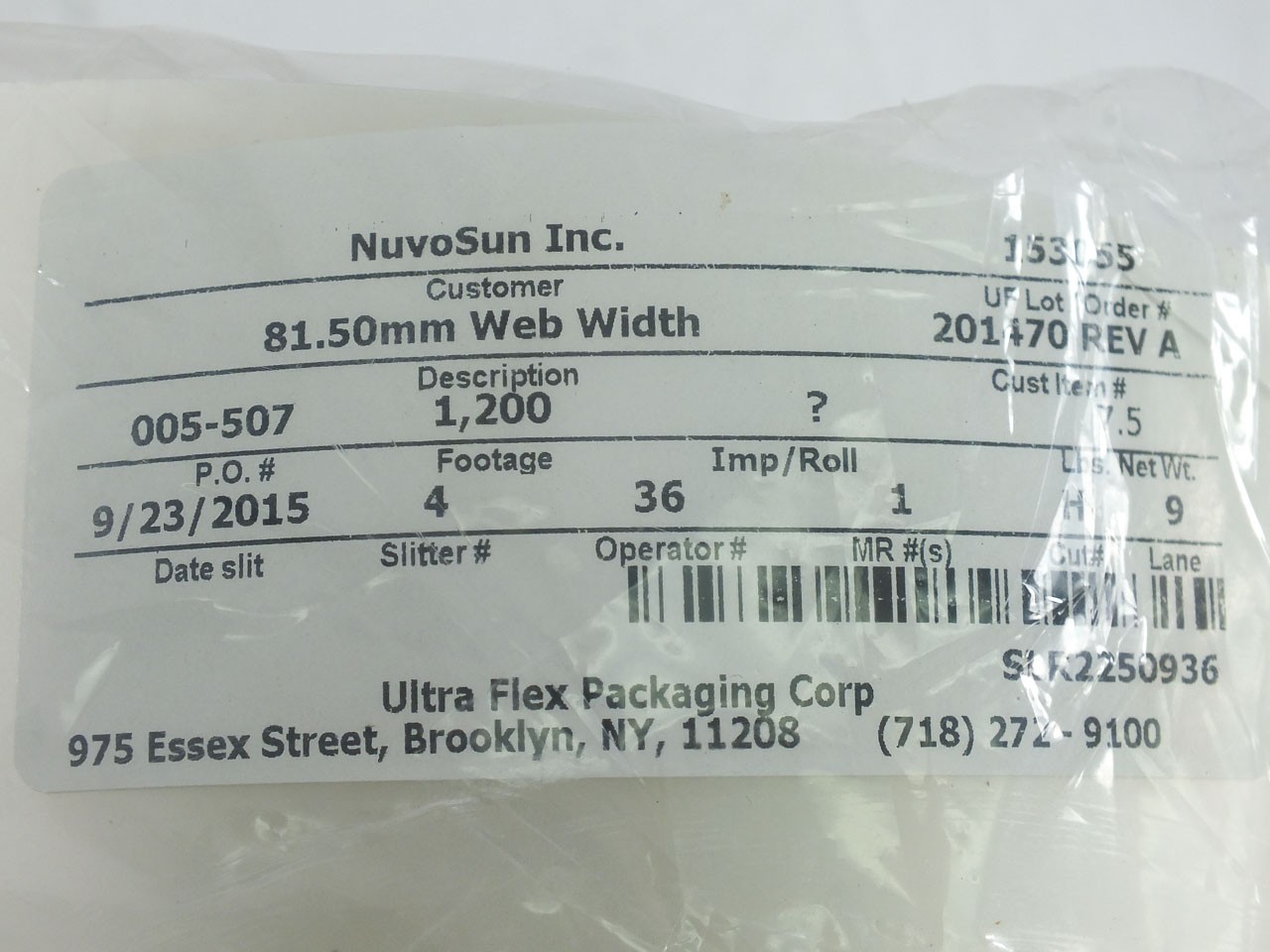 Dupont 0.1mm Thick EVA Polypropylene PVDF Resin Film for Solar PV 1200ft L Bynel