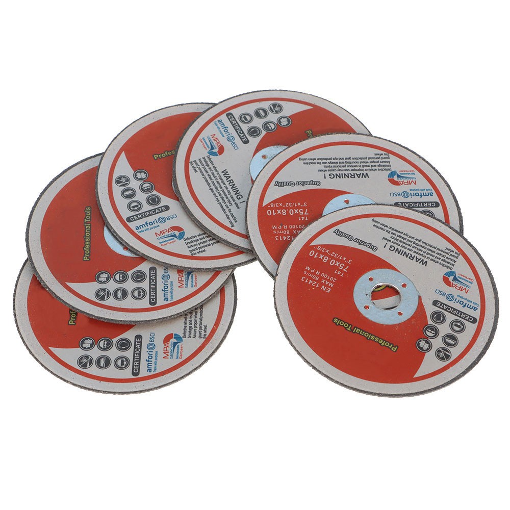 25 Pack 3″ x 1/32″ x 3/8″ Metal & Stainless Steel Cut Off Wheels For Grind Wheel