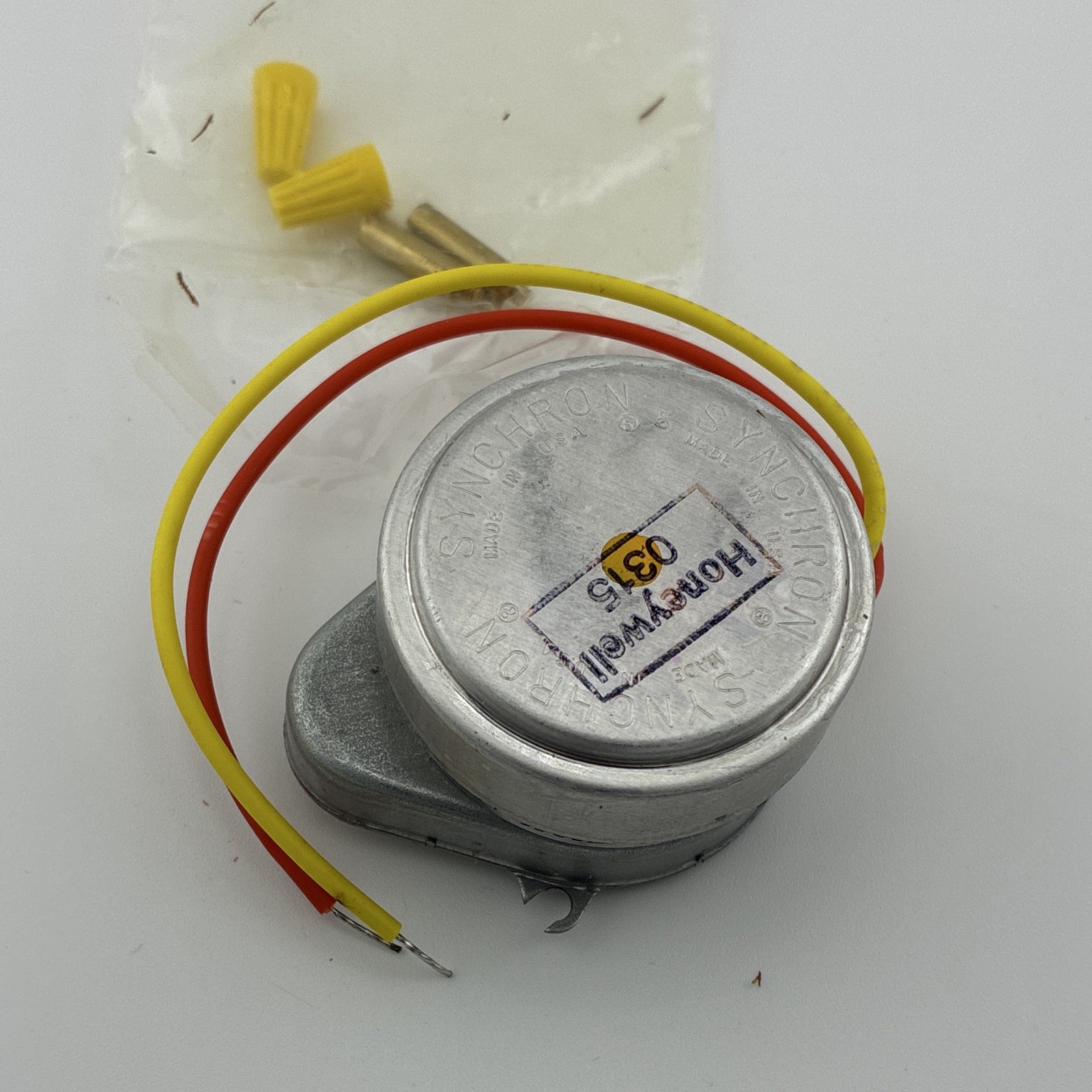 Honeywell 0316 HVAC Refrigeration Motor with Red & Yellow Leads