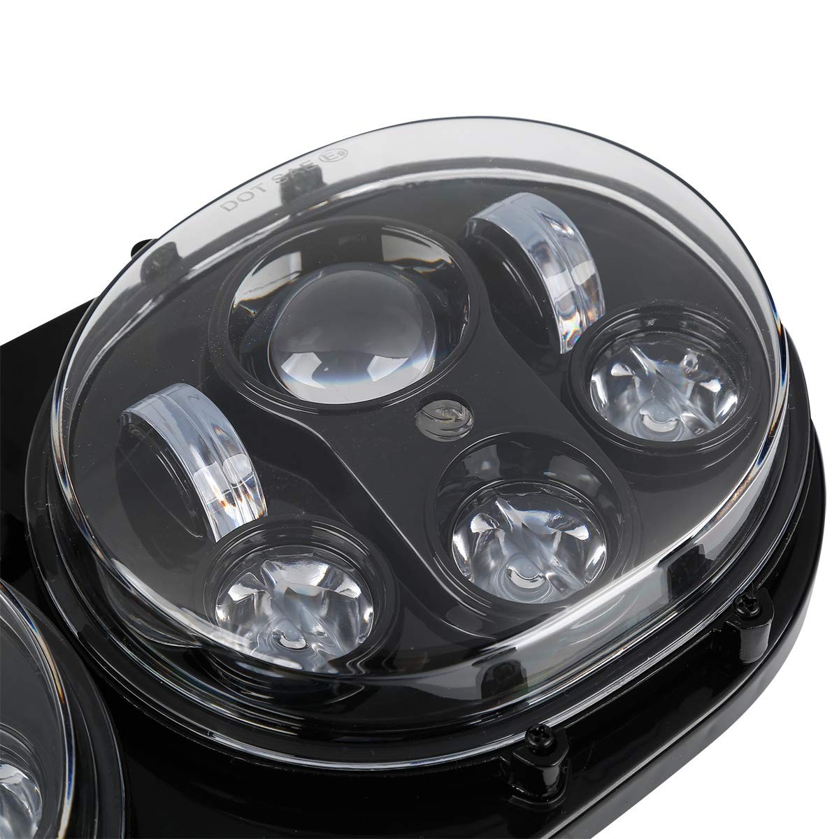 Front Fairing ABS with 5.75in Dual LED Headlight For FLTR 1998-2013