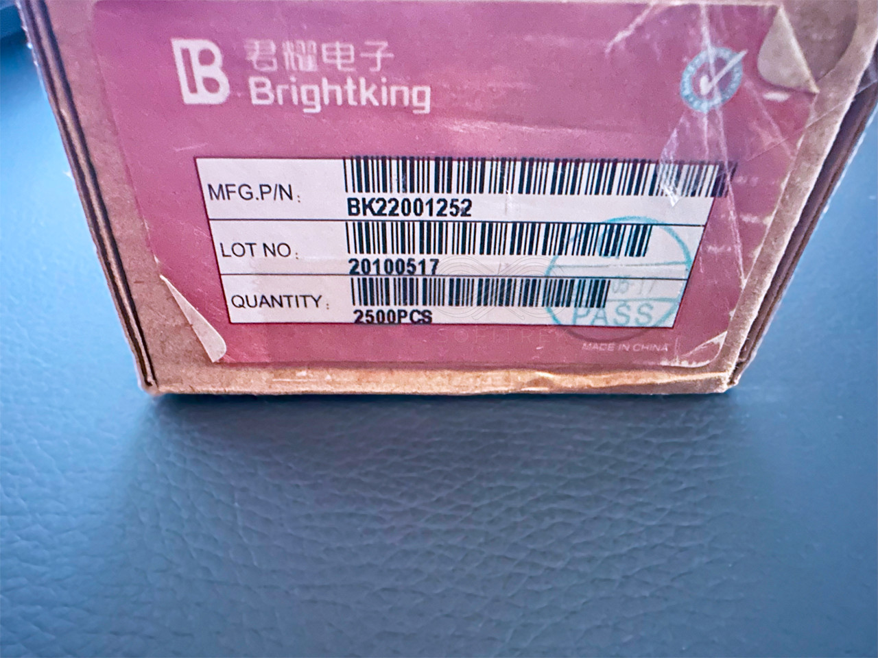 25Pcs BK22001252 Brightking Axial Spark Gap 250V 20% 1kA Gas Tube GDT