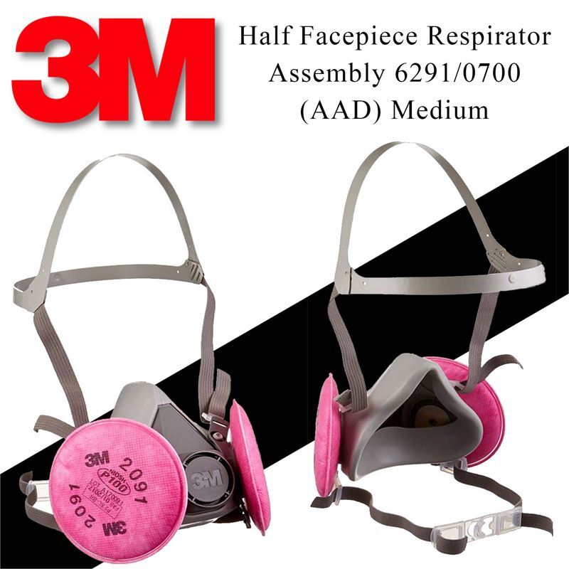 3M Half Face Respirator Mask P100 Particulate Welding Painting Dust Construction