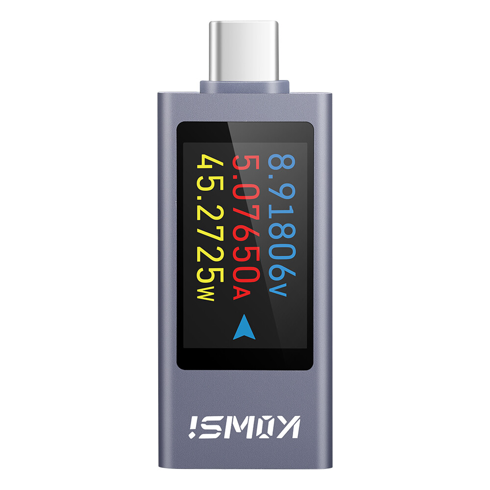 USB Type-C Power Tester Digital Voltage Current Capacity Meter DC4-30V 0-12A