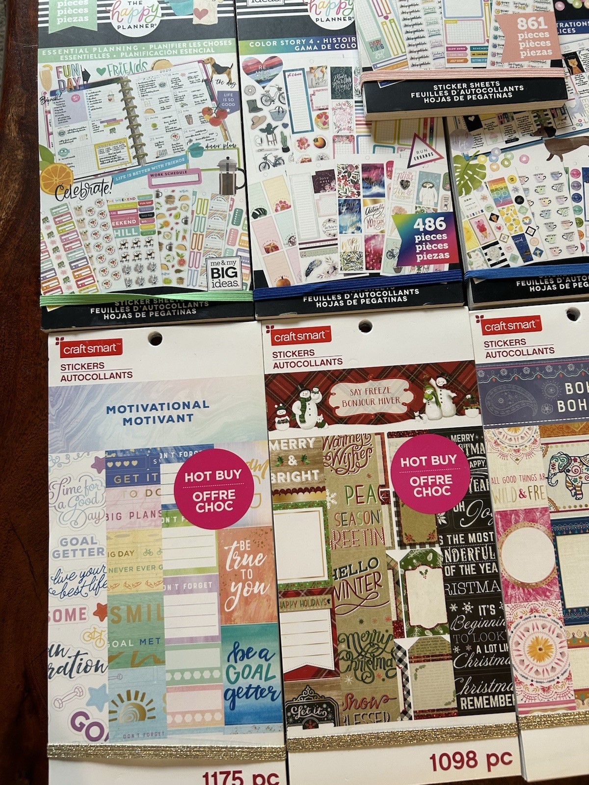 Planner Sticker Books Lot Of 18 The Happy Planner & Craftsmart