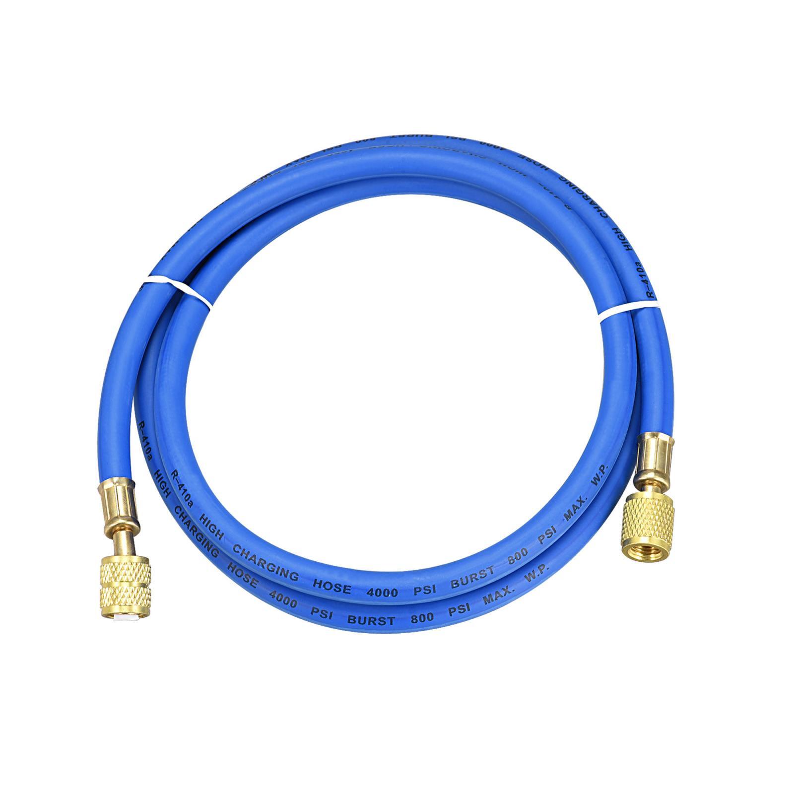 Refrigerant Charging Hose 1/4 to 5/16 SAE Thread 4.92Ft 800PSI Tube HVAC Hose