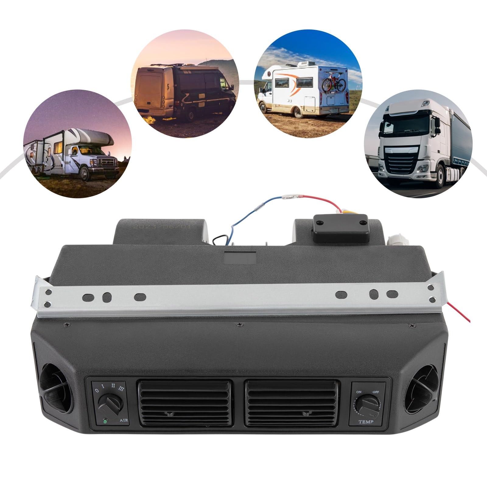 12V Universal Under Dash AC Evaporator Kit 3 Speed 3200kcal/h for Classic Car RV