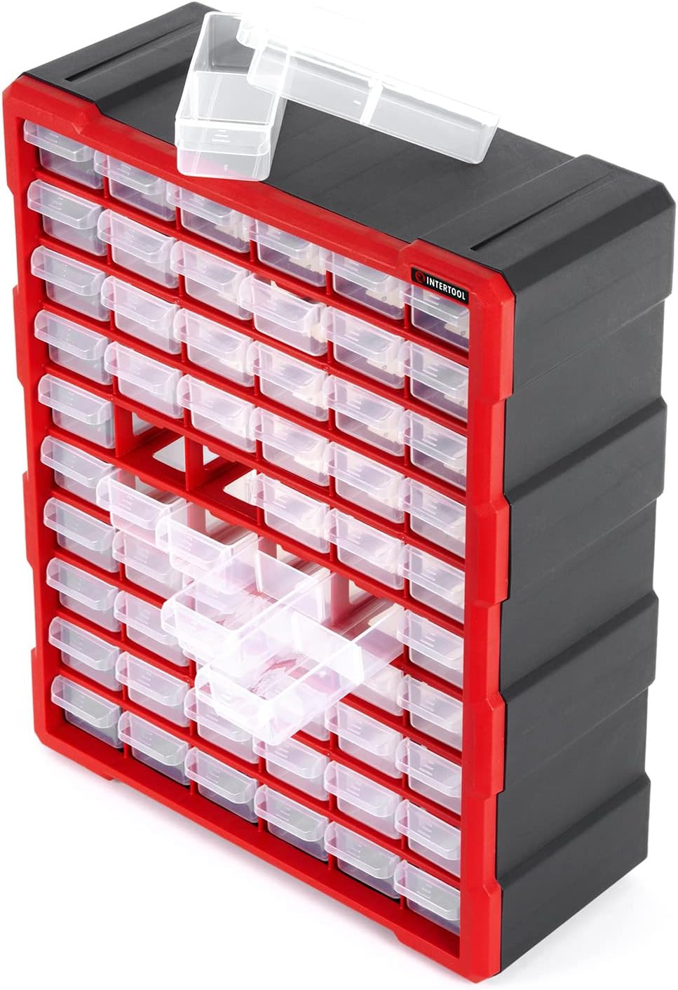 Small Parts Organizer for Hardware & Screws | 60 Removable Bins with Dividers |