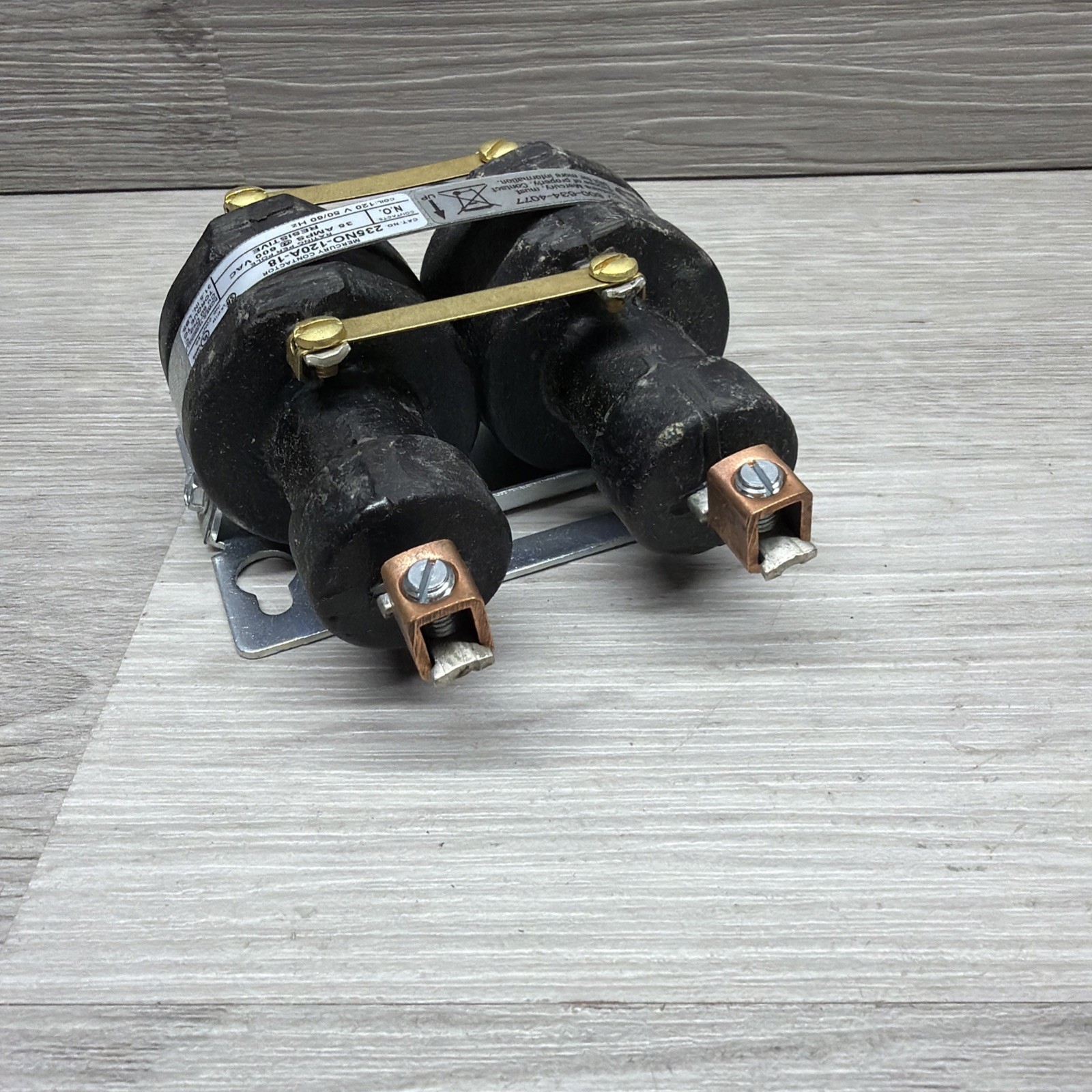 MDI 235NO-120A-18 Mercury Contactor, 2-Pole 35 Amp Max, 120VAC Coil