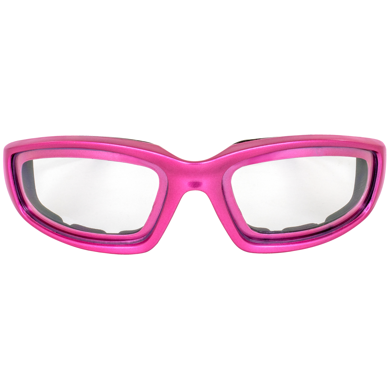 Birdz Eyewear Oriole A/F Padded Sunglasses Pink Frame w/ Clear & Smoke Lenses