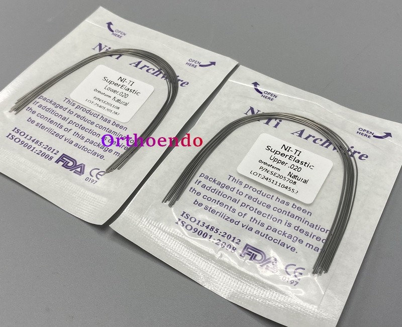 100Pcs Dental Ortho Super Elastic Niti Arch Wire Round Rectangular Wires Natural