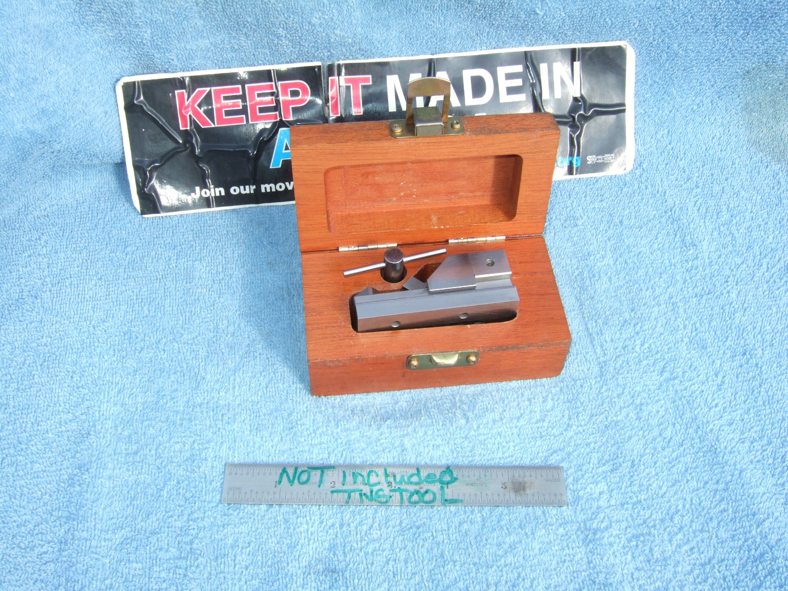 HERMANN SCHMIDT USED 2b GRIND VISE V0-1-1/2a TOOLMAKER MACHINIST CASEw/WRENCH