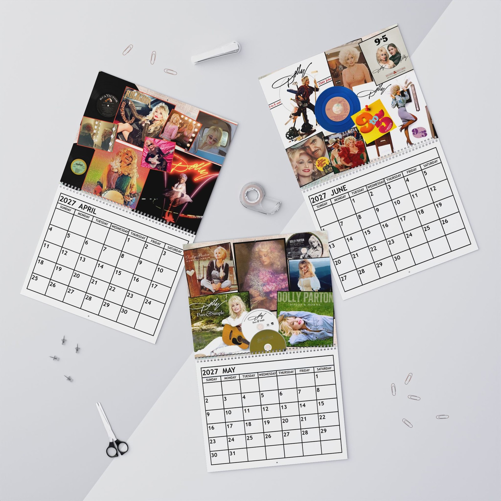 Dolly Parton 2027 Wall Calendar – Home Decor, Music Fan Gifts, Monthly