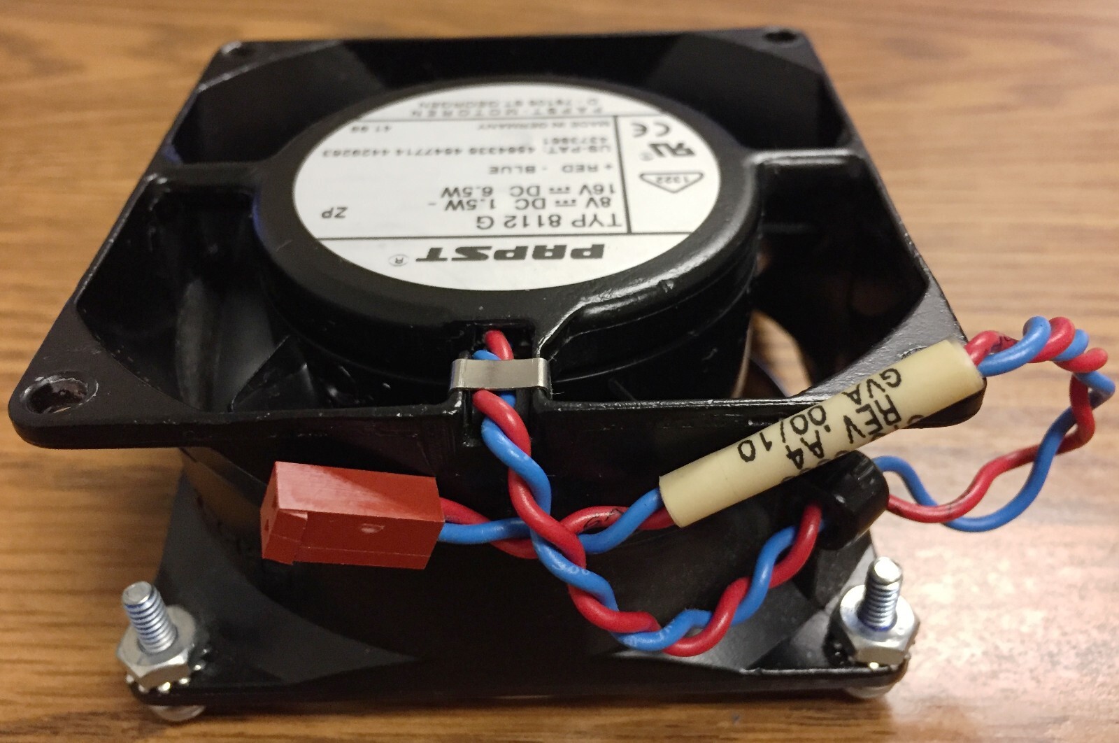 Papst Type 8112-G DC 8V and 16V Fan with Fan Cover on Both Sides