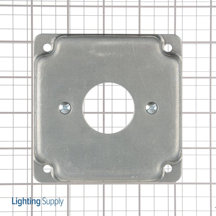 SOUTHWIRE G1932 Box Cover 4″ Square Steel UL Listed Silver 7.0 Cu In