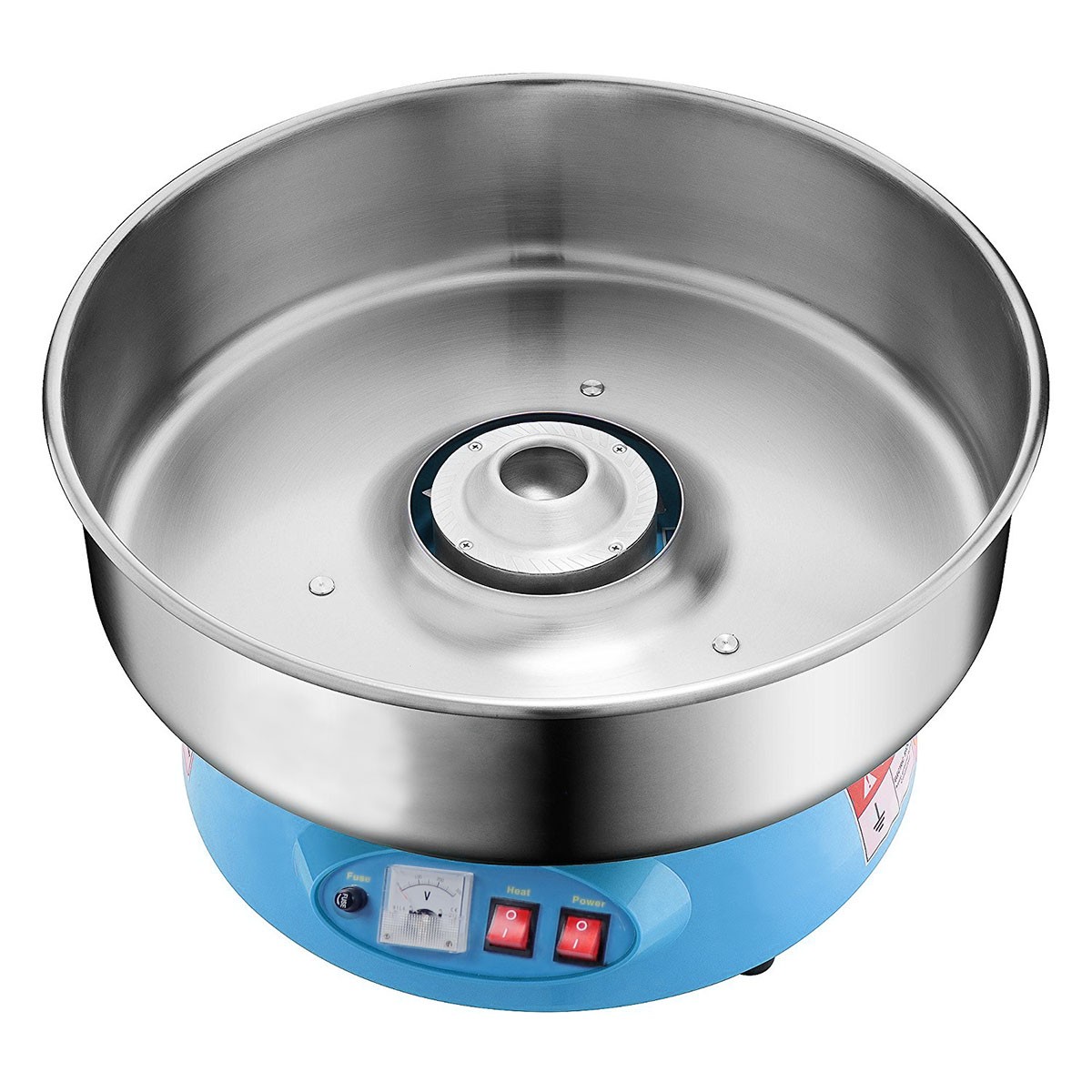 PartyHut Compact Commercial Cotton Candy Machine Party Candy Floss Maker Blue