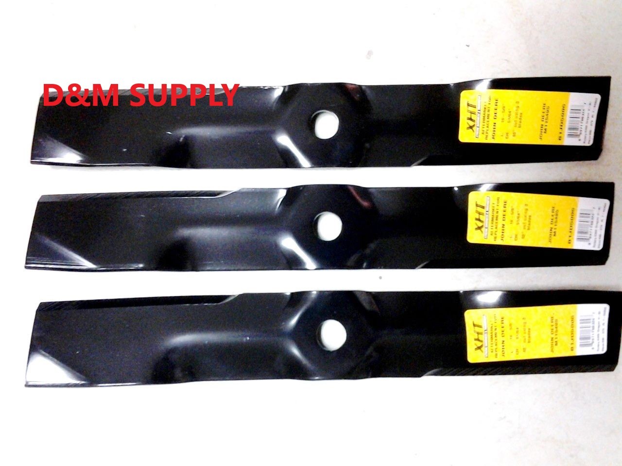 set of 3- 60″ mower blades to fit JD M141785 M87622 AM100538 260 261 381 420 430