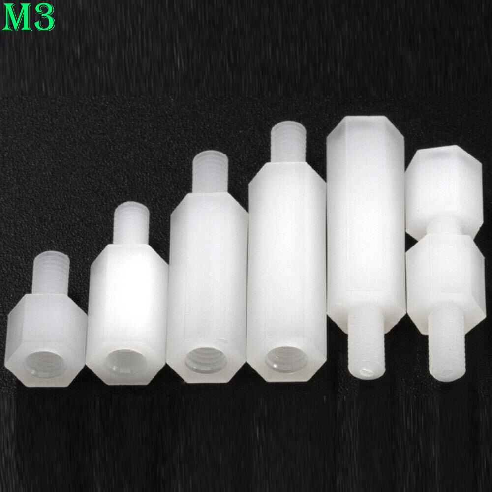 M3 Male-Female Plastic Nylon Hex Column Standoff Support Spacer for PCB Board