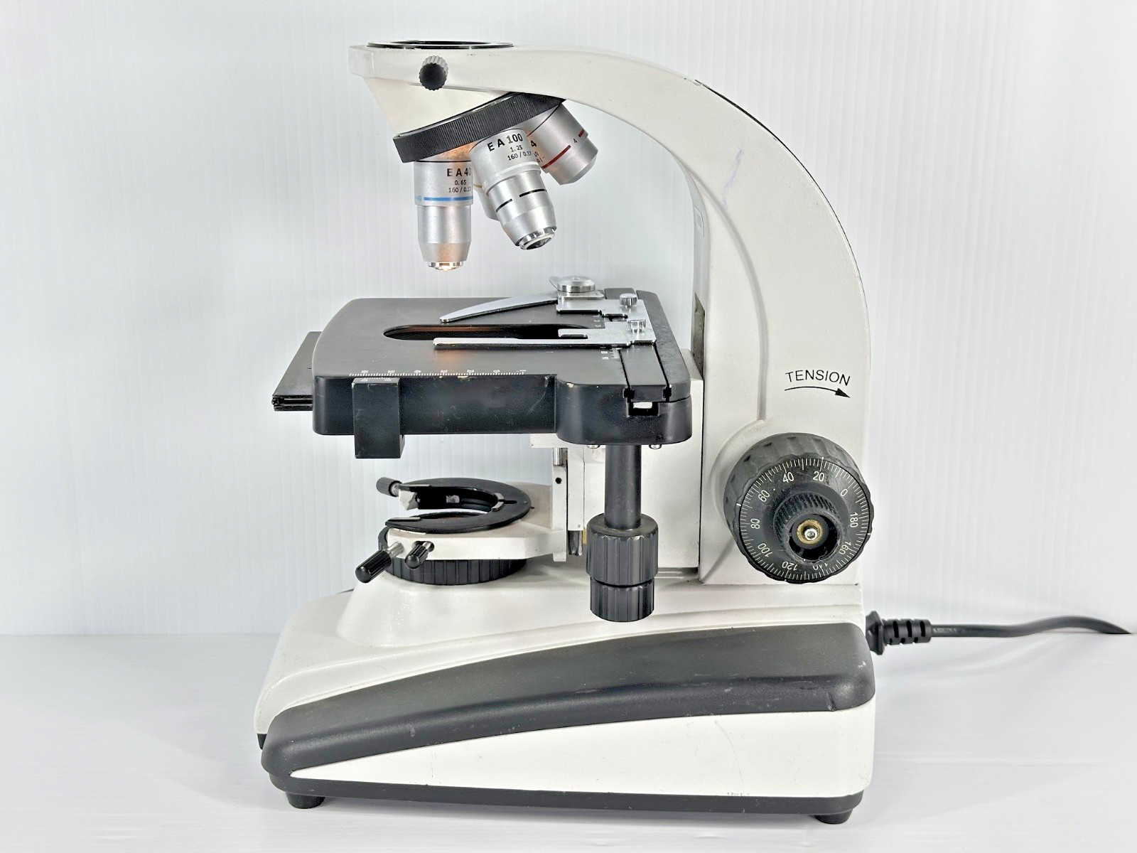 Unbranded Compound Laboratory Microscope EA 4x 10x 40x 100x Objectives