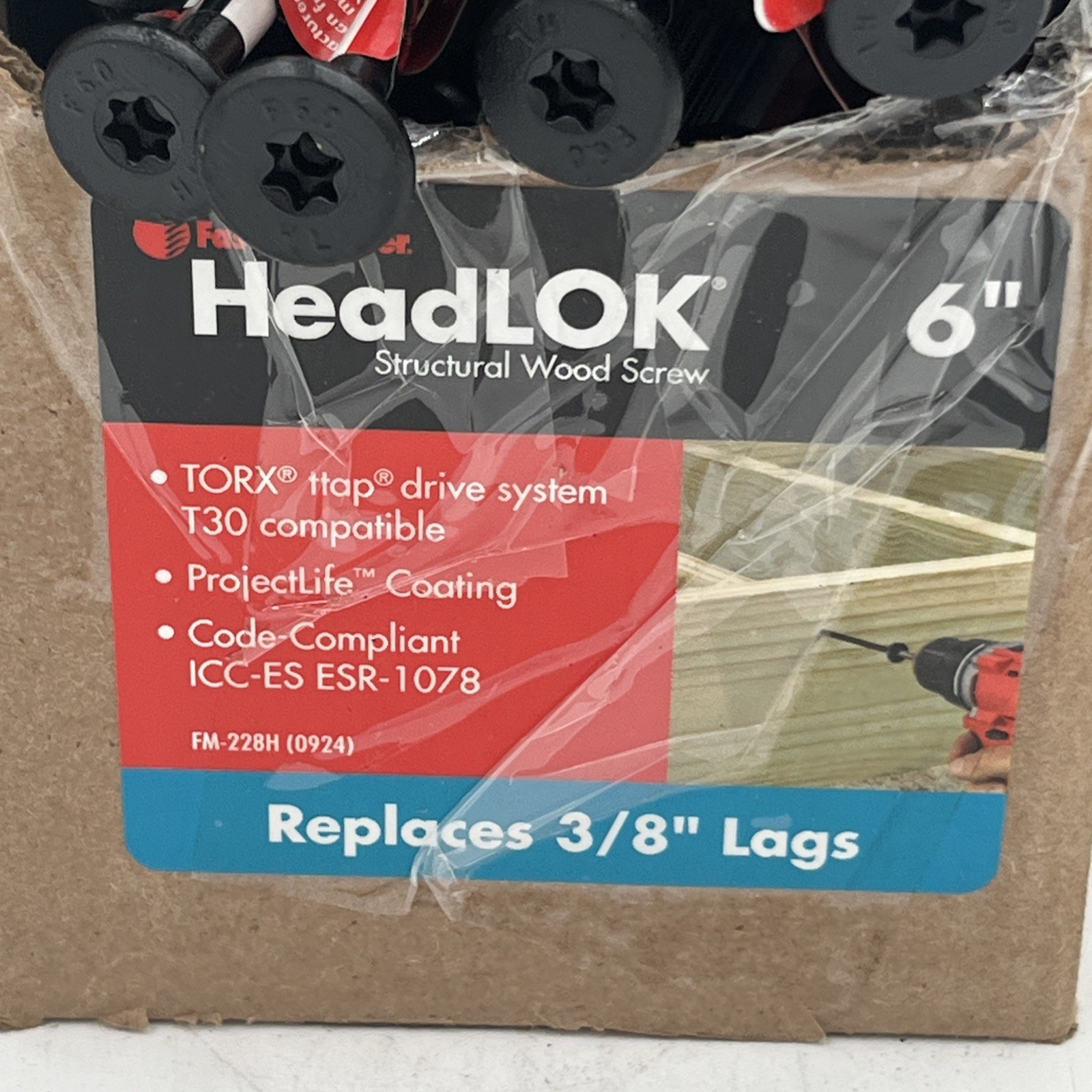 NEW!! 150-Pack FastenMaster 6” HeadLOK Structural Torx ttap Word Screws