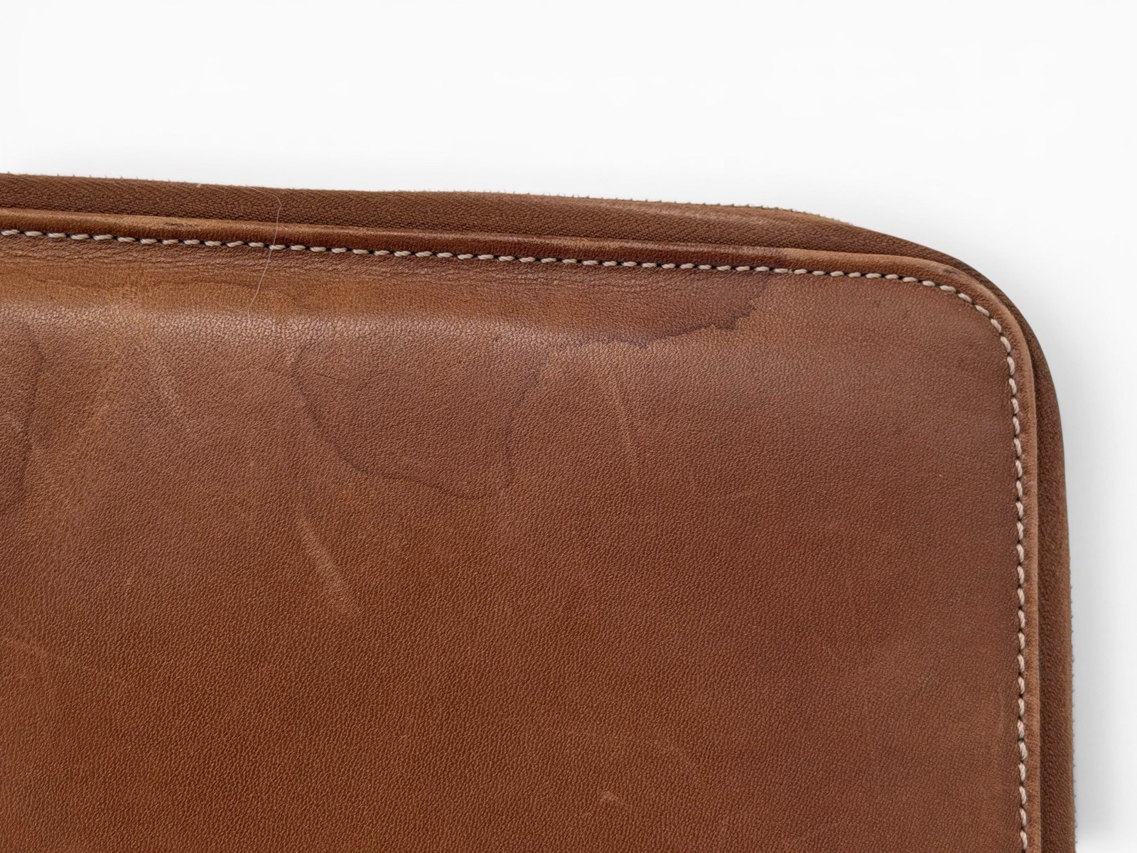 Vintage Coach Leather Bi-fold Zipped Business Portfolio Organizer 11x13in