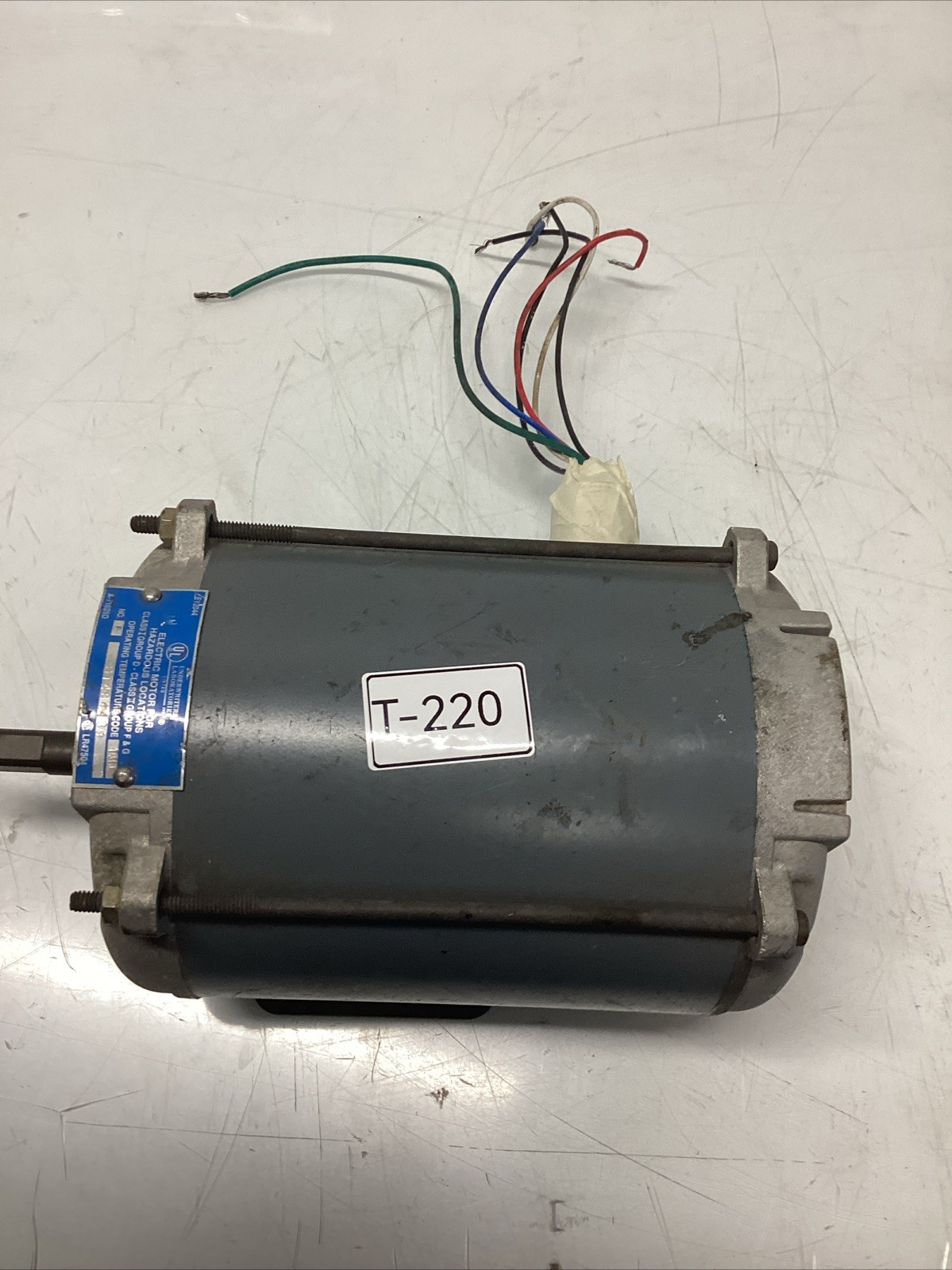 Marathon Electric Explosion Proof Motor 1/6 HP 56S11E5505F P T-220S