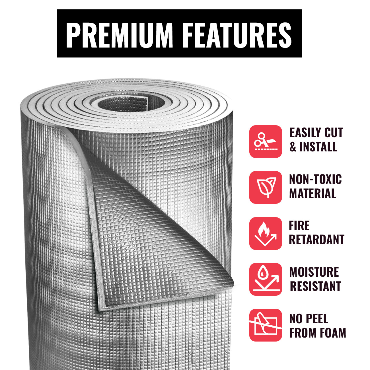 PRODEX AD10 10MM TOTAL Reflective Foam Core Insulation RADIANT BARRIER 48X25ft