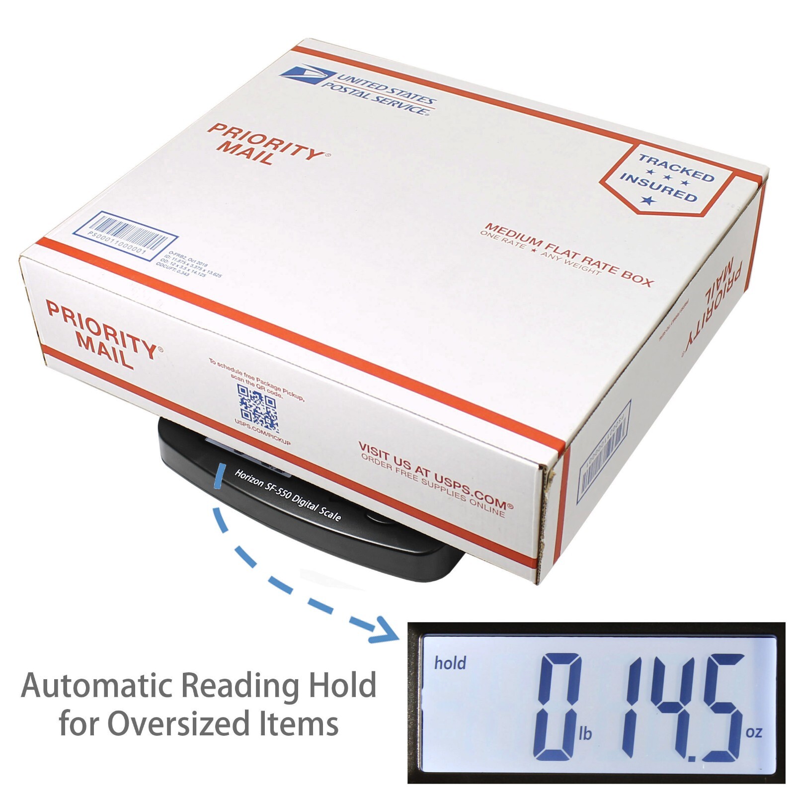 66LB x 0.1oz Digital Postal Shipping Scale Horizon SF-550 V4 Desktop Scale