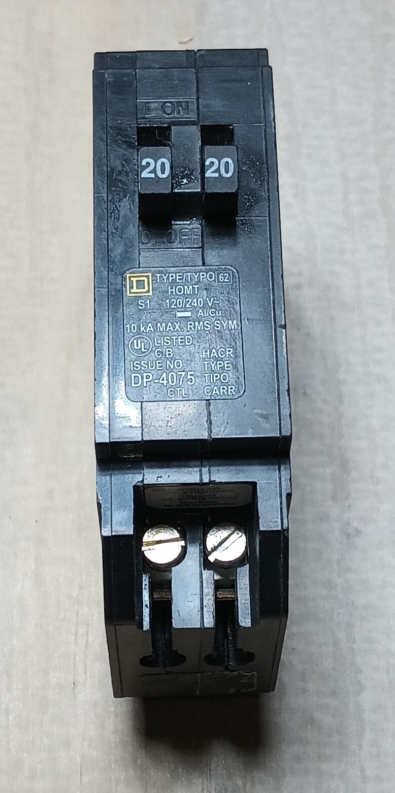 Square D HOMT2020 Circuit Breaker
