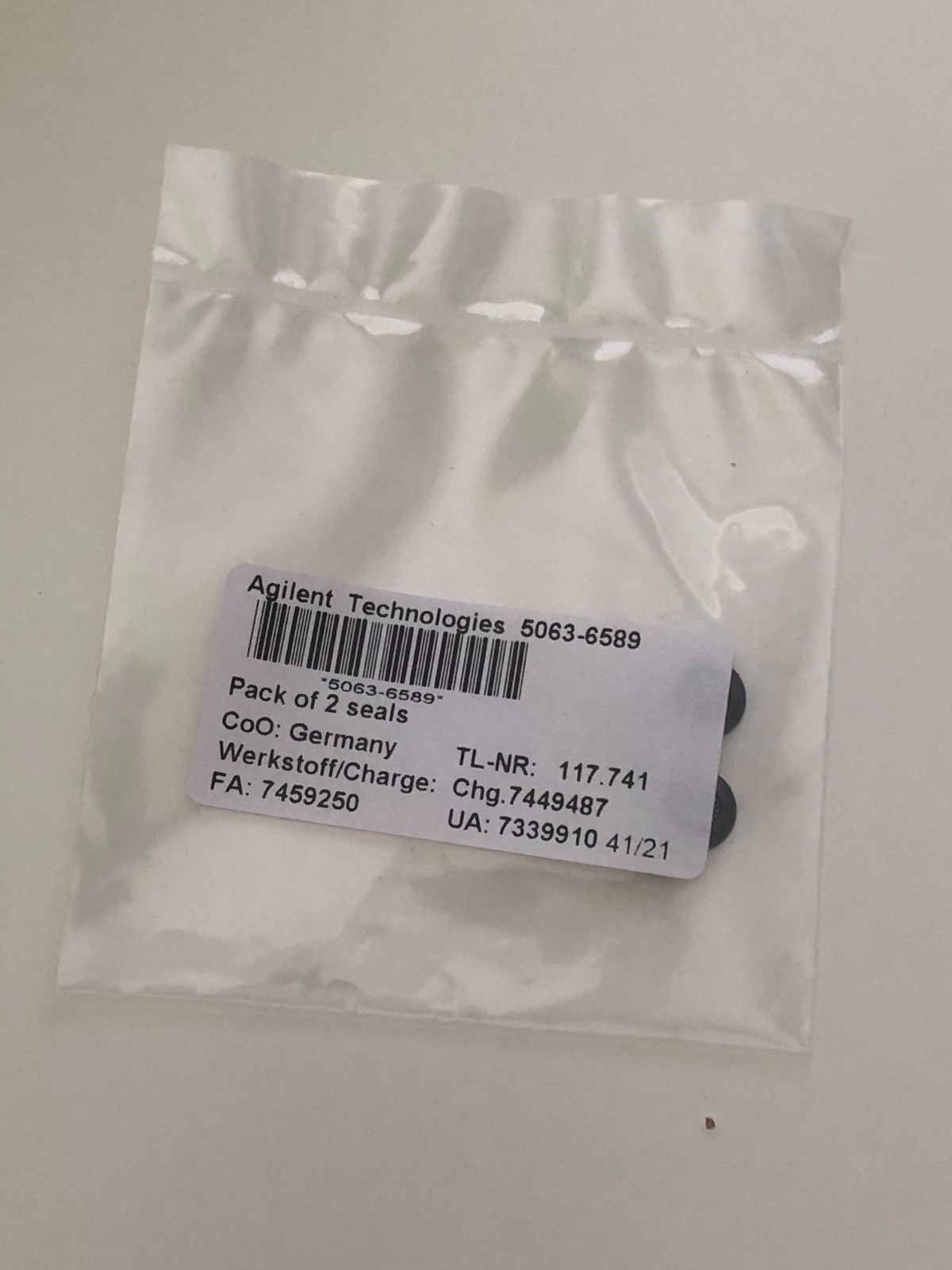 Agilent Technologies 5063-6589 Pistons and Seals (Pack of 2) – New OEM