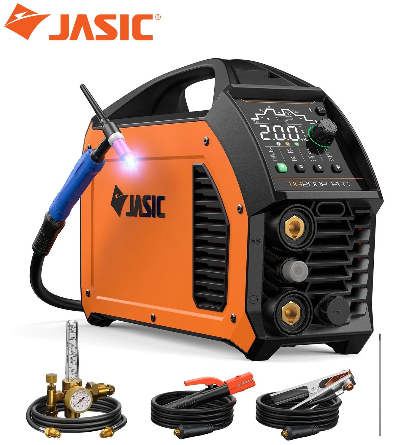 JASIC TIG200P PFC 5IN1 Pulse TIG MMA Welder 95-265V Wide Voltage Welding Machine