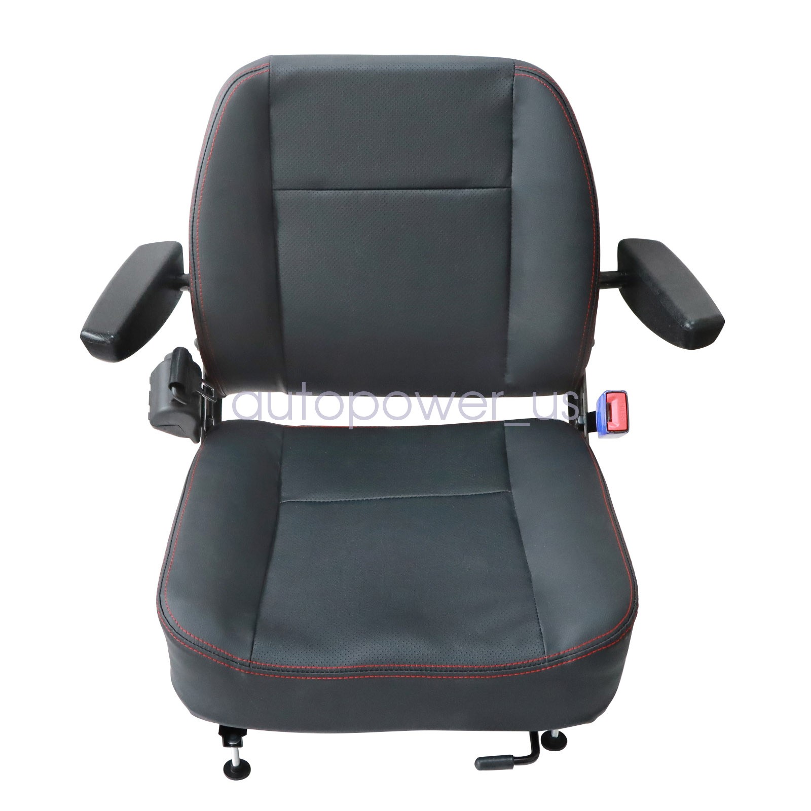 Universal Forklift Seat Tractor Seat Riding Mower Seat With Armrest & Safe Belt