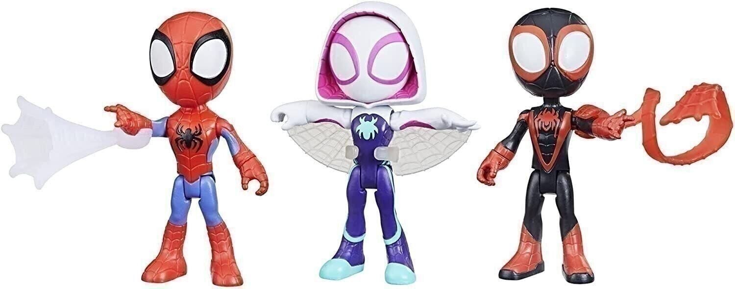 Marvel Spidey and His Amazing Friends Figure 3 Pack, 4-Inch Scale Action…