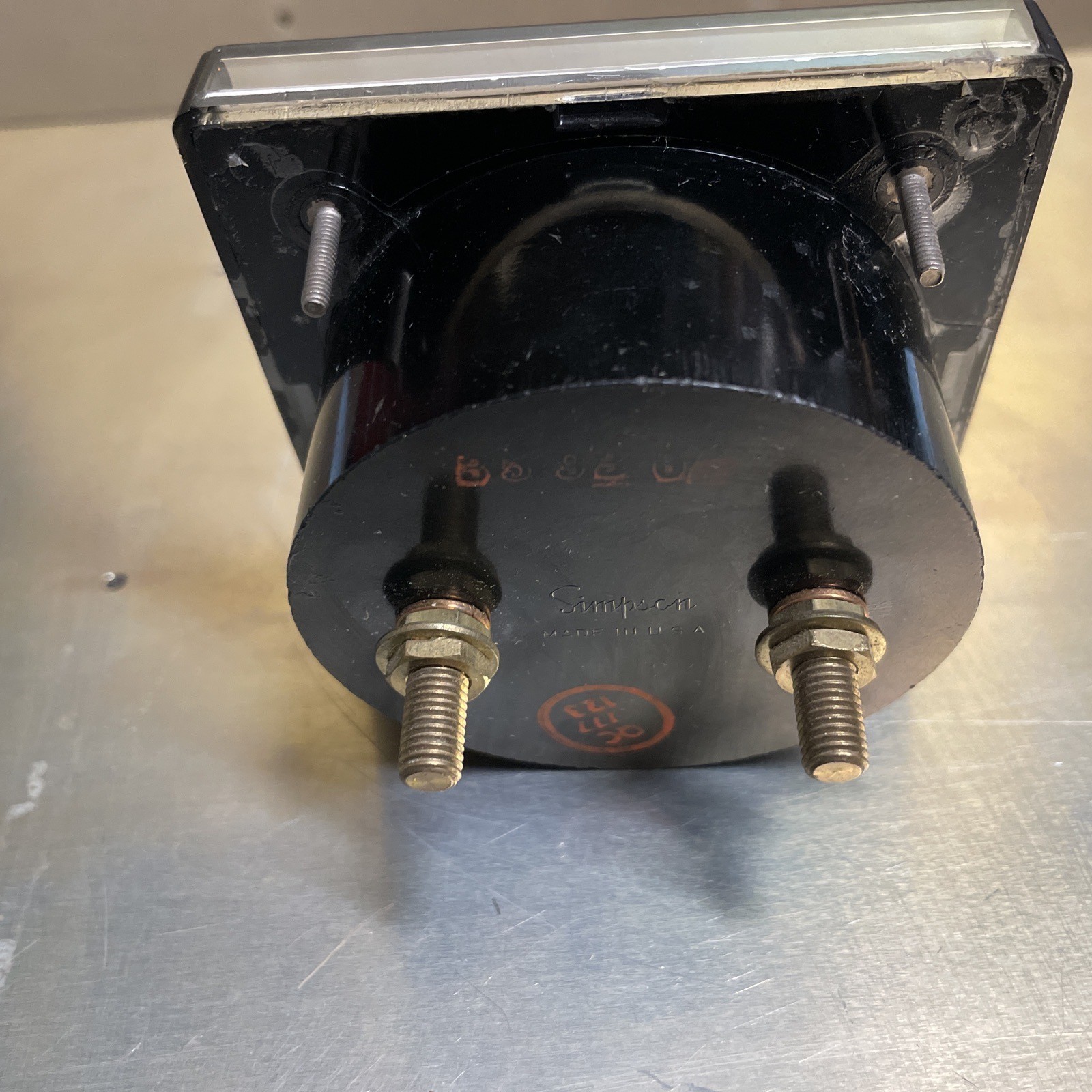 Simpson – Larson 0-200 Amps 1357 Cat #03240 3.5” AC Ammeter “Heater Current” NOS