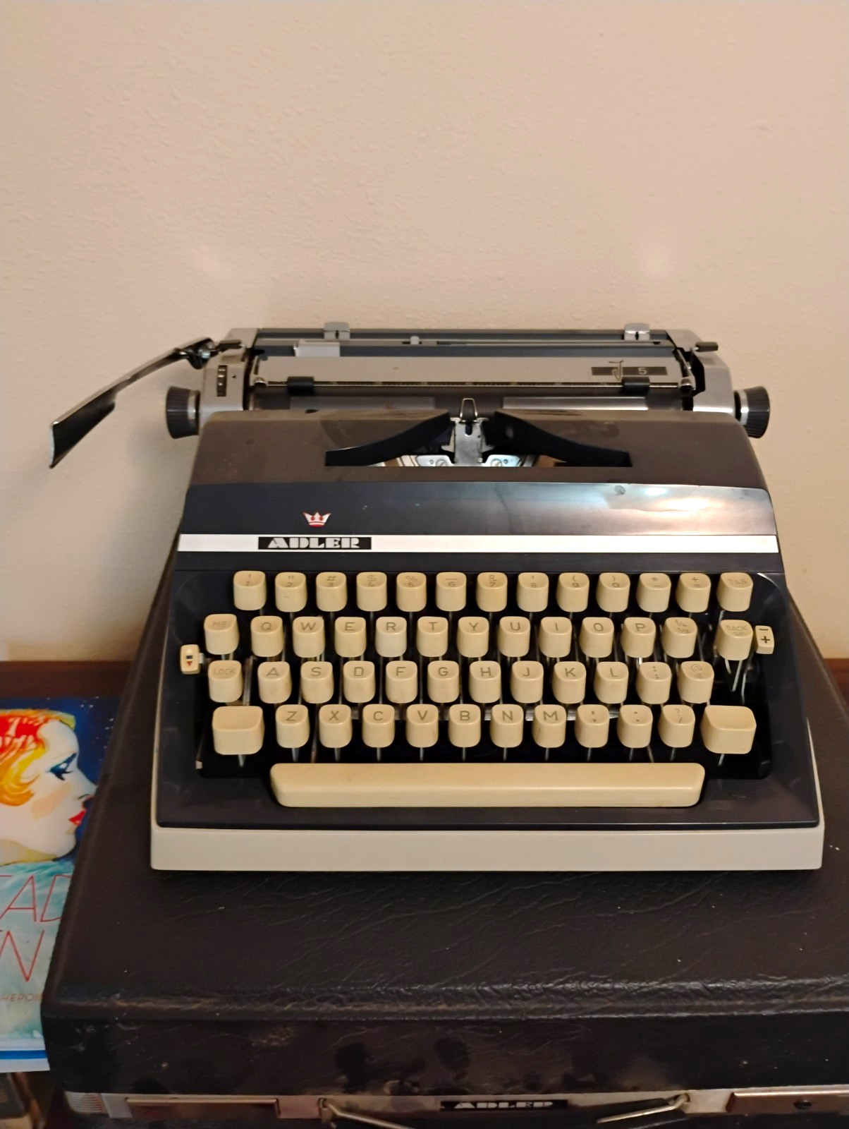 Adler Manual Typewriter with Carrying Case, Made in Western Germany