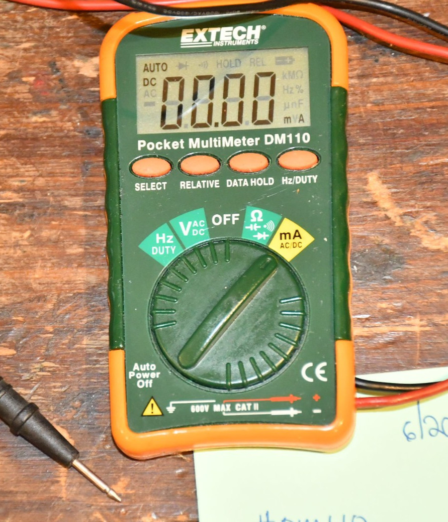 Extech DM110 Ultra Compact Pocket Multimeter with Autoranging Feature