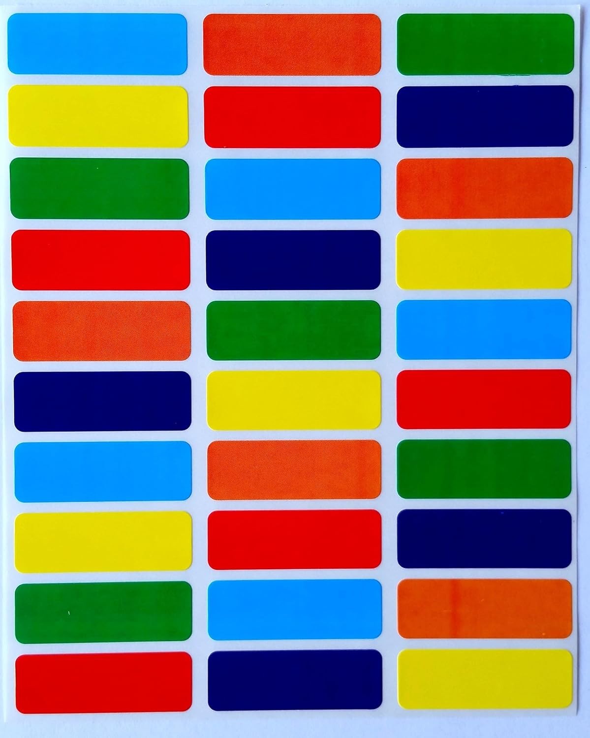 Retail Merchandising Labels – 100 White + 10 Color Sheets